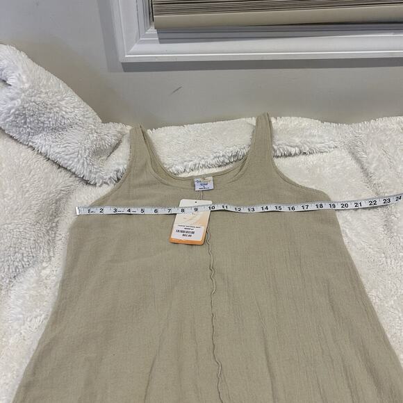 Sea Breeze of CA Womens Swim Coverup Large Tan/Beige Cotton Beach USA - Picture 5 of 7